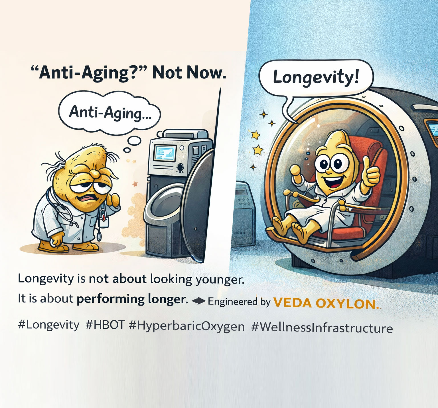 HBOT Knowledge｜Longevity, Not Just “Anti-Aging”